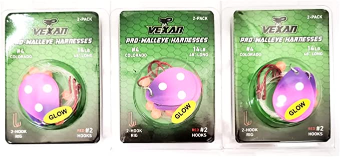 GLOW Walleye Crawler Harness Kits