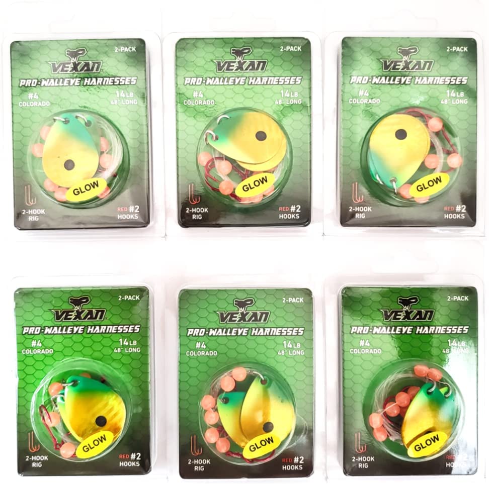 GLOW Walleye Crawler Harness Kits