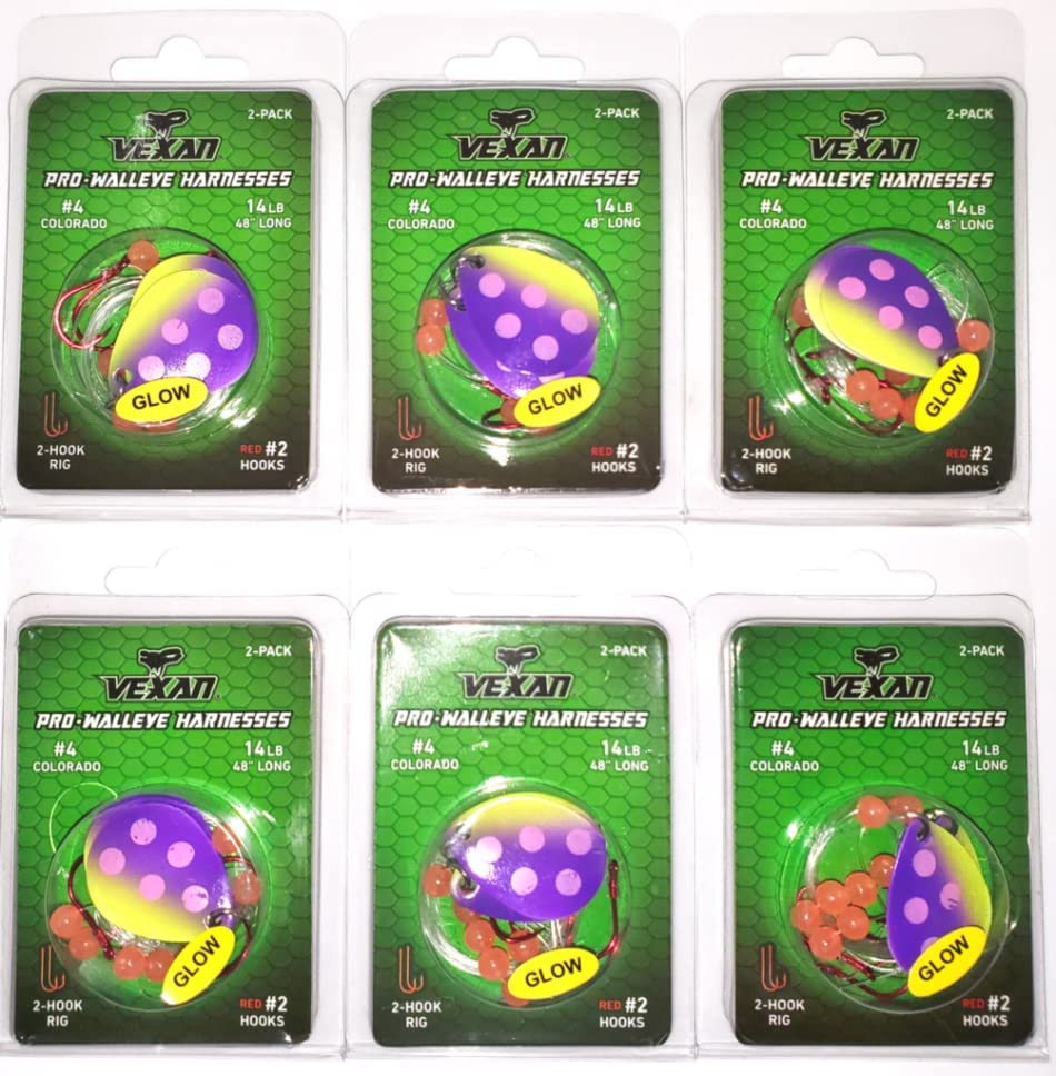 GLOW Walleye Crawler Harness Kits