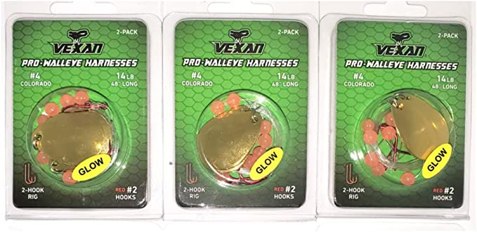 GLOW Walleye Crawler Harness Kits