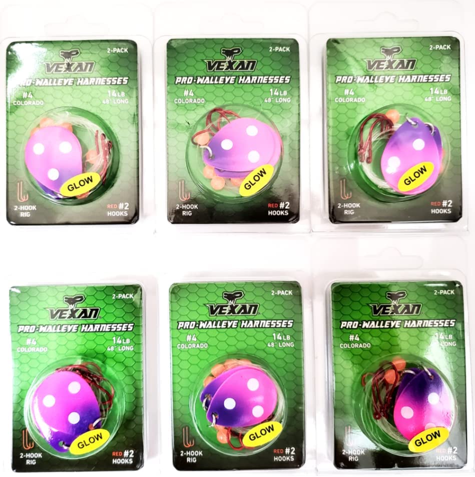 GLOW Walleye Crawler Harness Kits