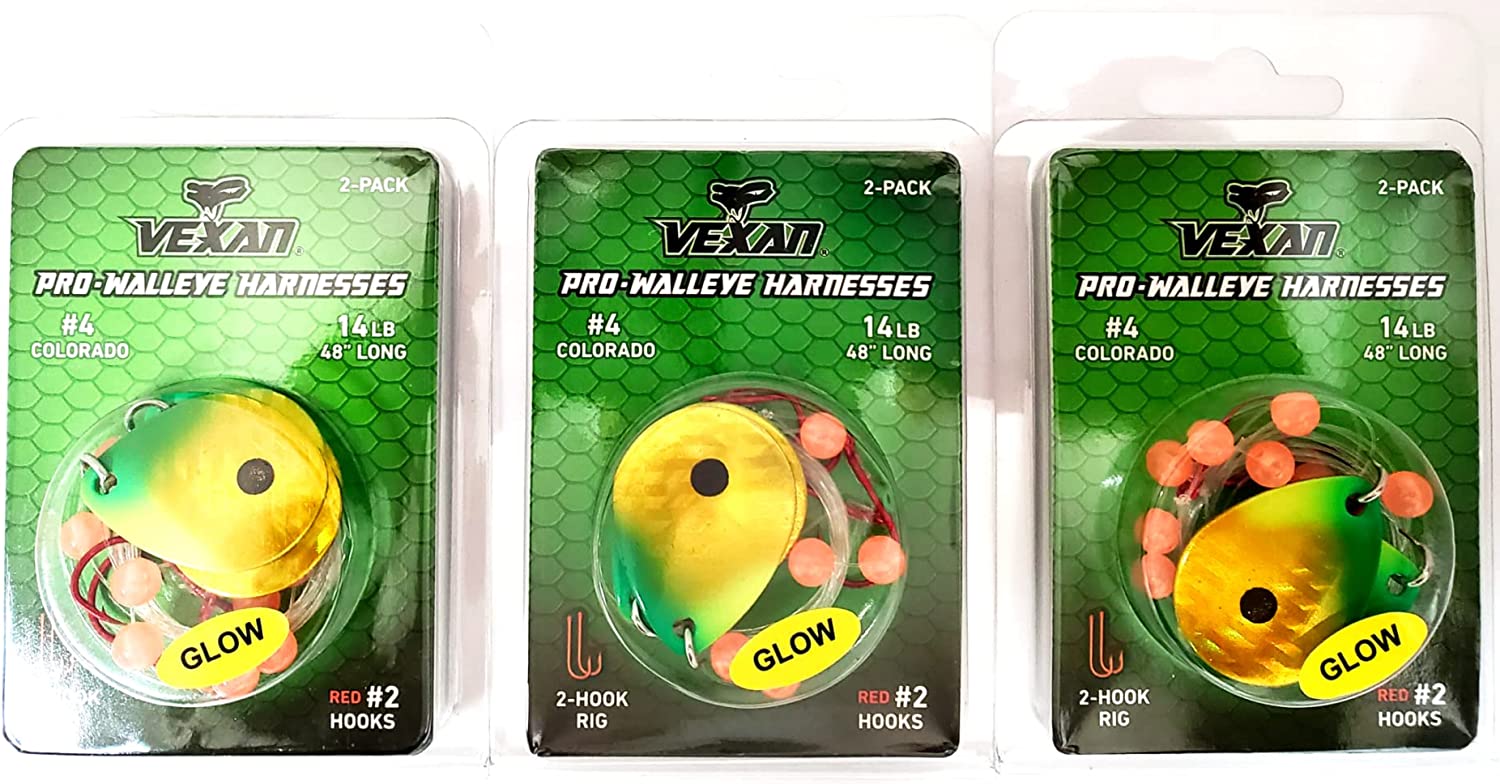 GLOW Walleye Crawler Harness Kits