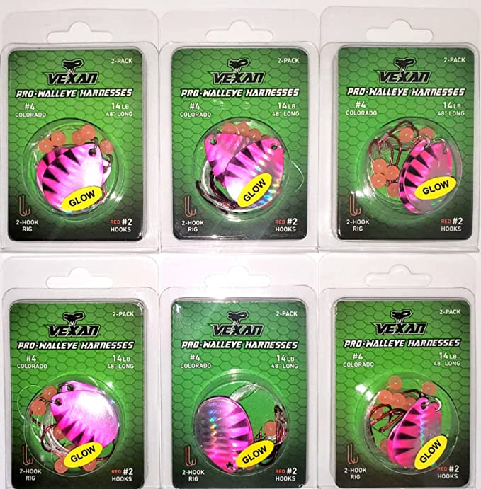 GLOW Walleye Crawler Harness Kits