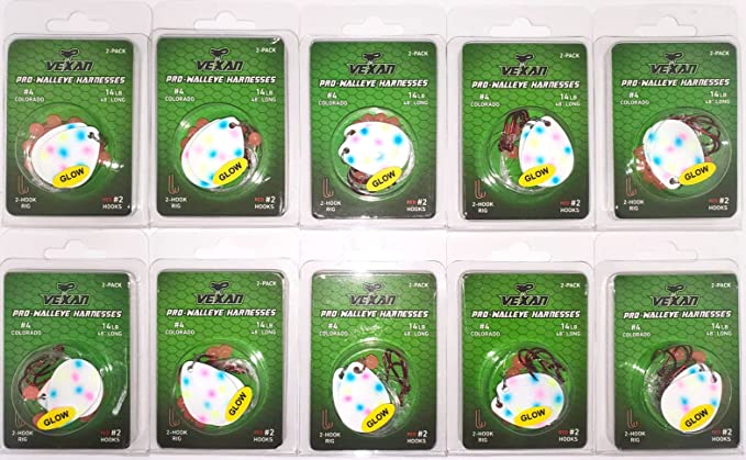 GLOW Walleye Crawler Harness Kits
