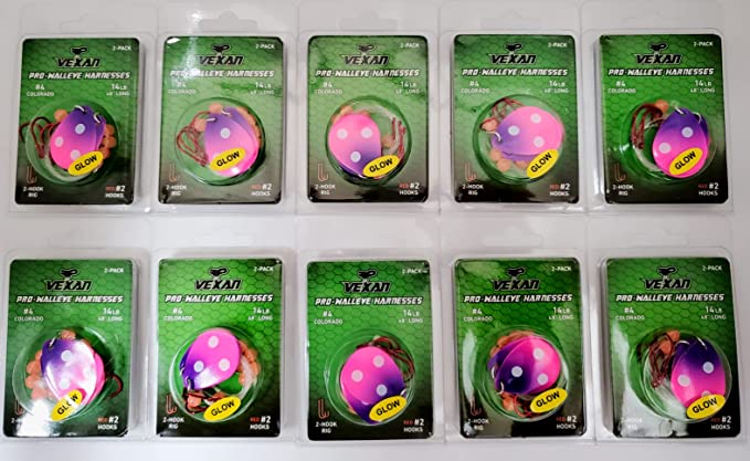 GLOW Walleye Crawler Harness Kits