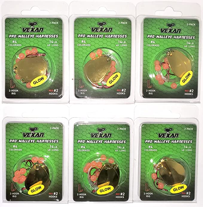 GLOW Walleye Crawler Harness Kits