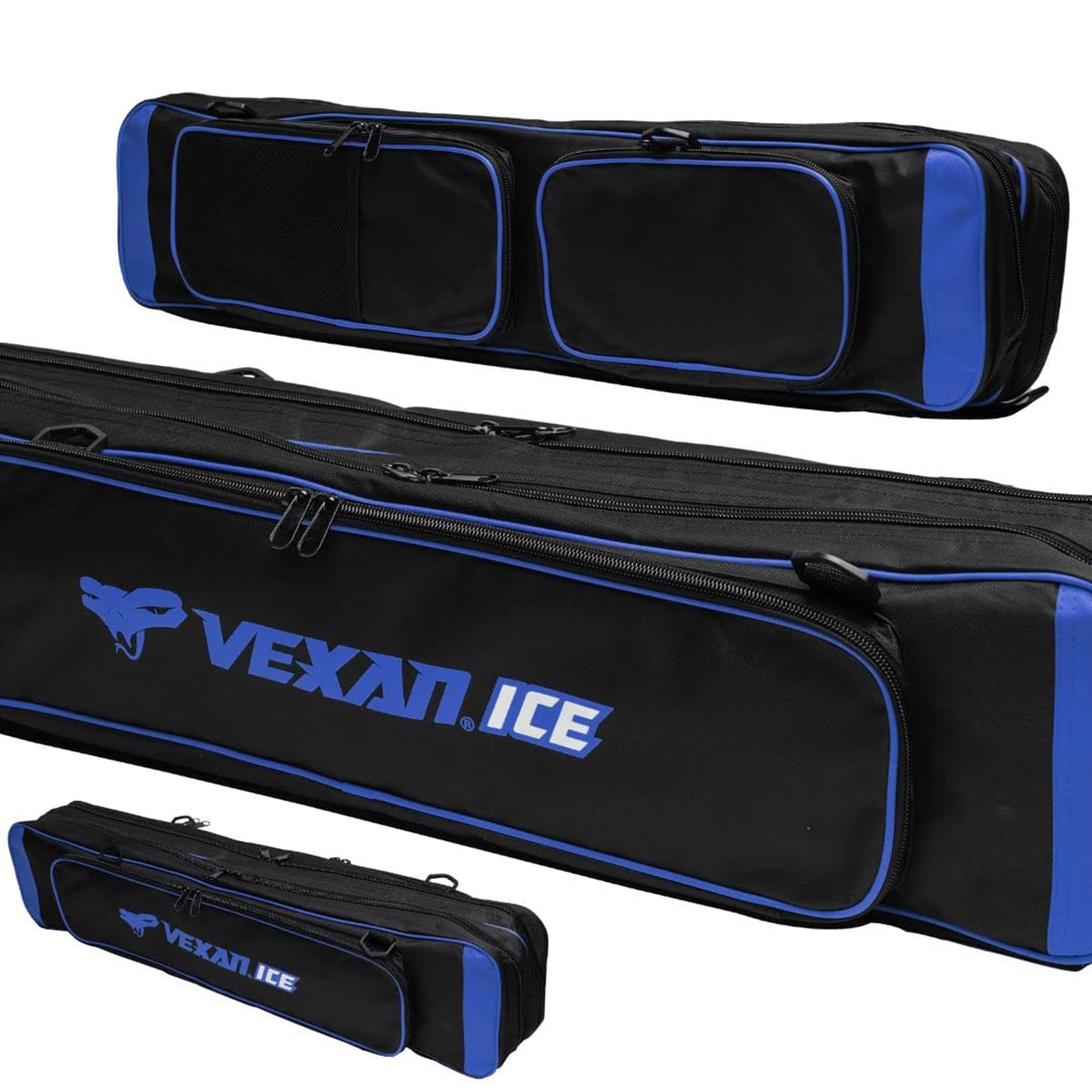 Vexan Ice Fishing Rod & Tackle Bag 36 Soft Case (Blue)