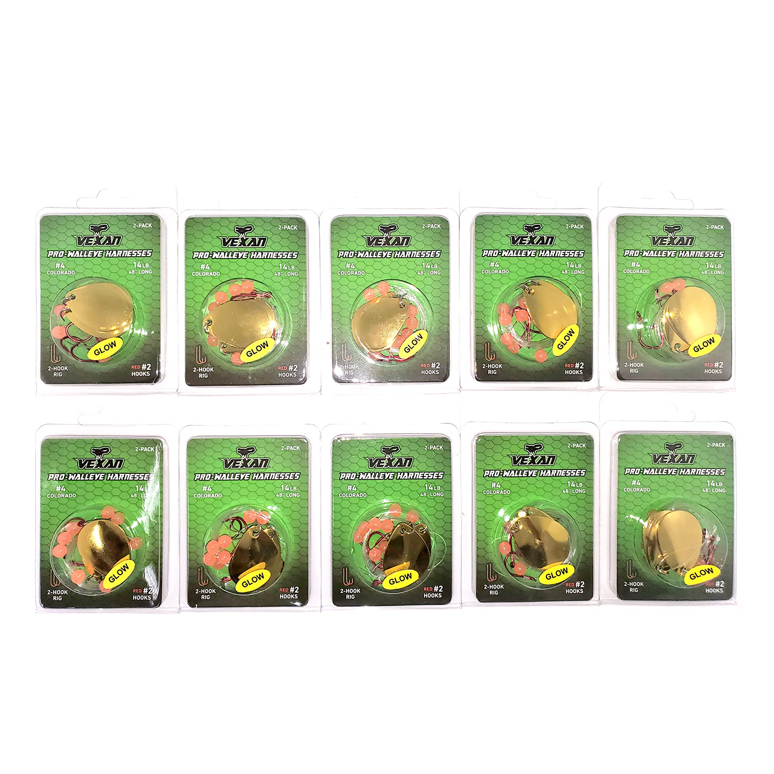 GLOW Walleye Crawler Harness Kits