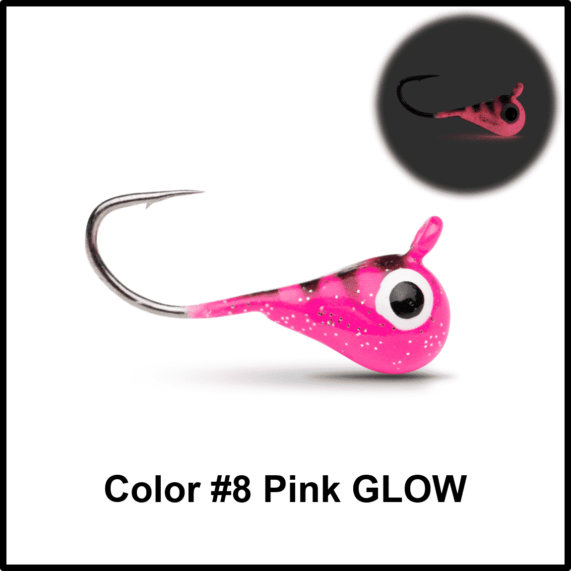 Tungsten Ice Fishing Jig - Pink Glow