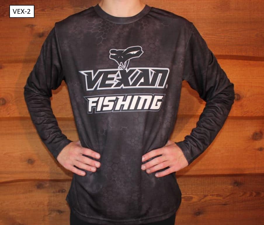 Fishing Scales Dark Brown Camo Long-Sleeve T-Shirt