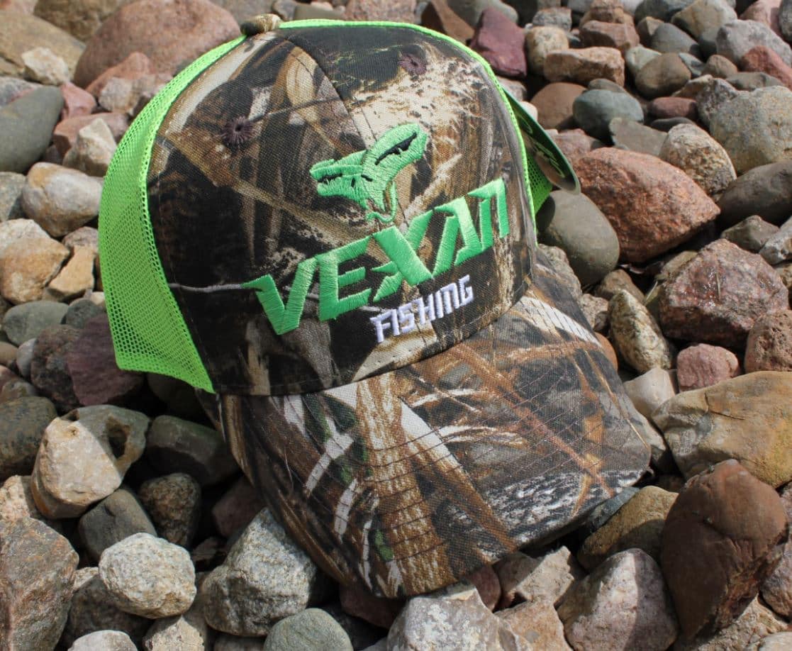 Vexan Fishing Camo Trucker Hat