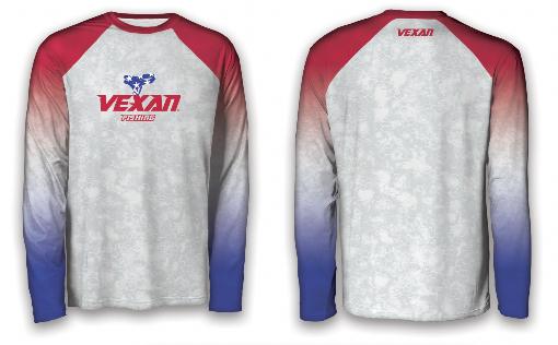 Fishing Red White and Blue Long-Sleeve T-Shirt