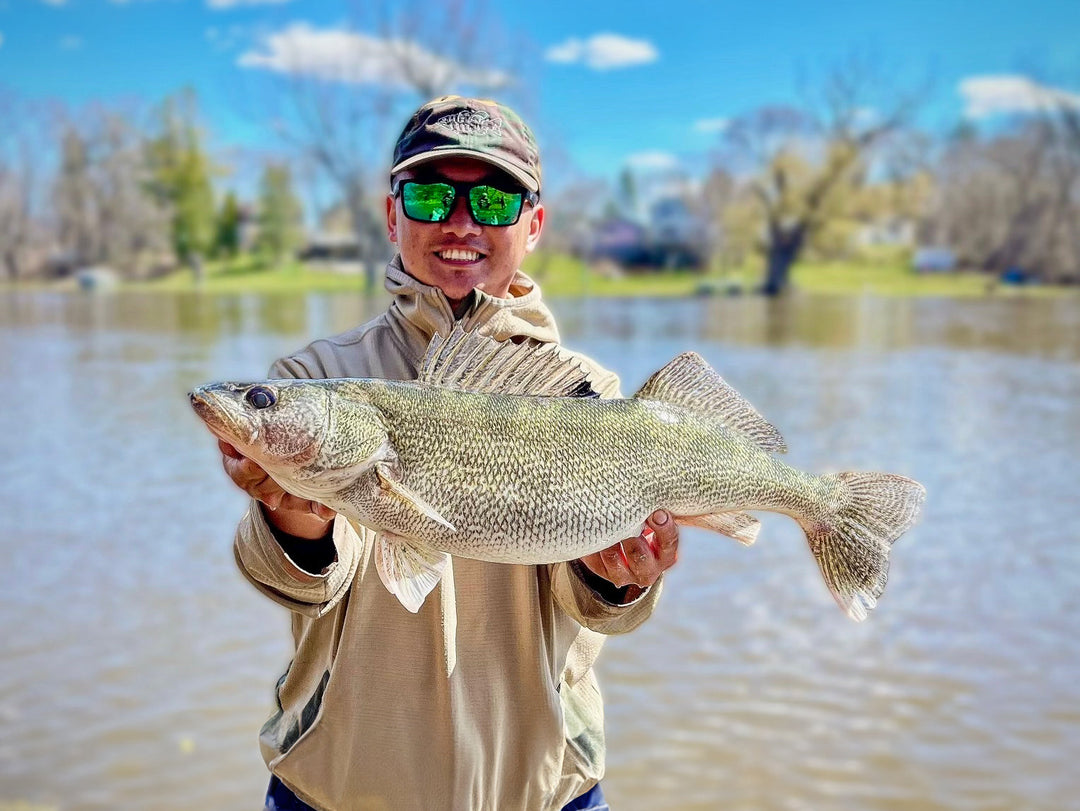 Spring Walleye Jigging Techniques and Lure Presentations using Vexan Rods