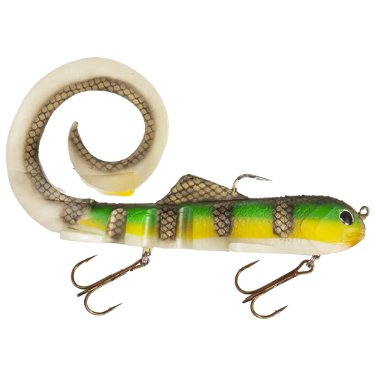 Vexan Fishing lure with snake head design on a white background