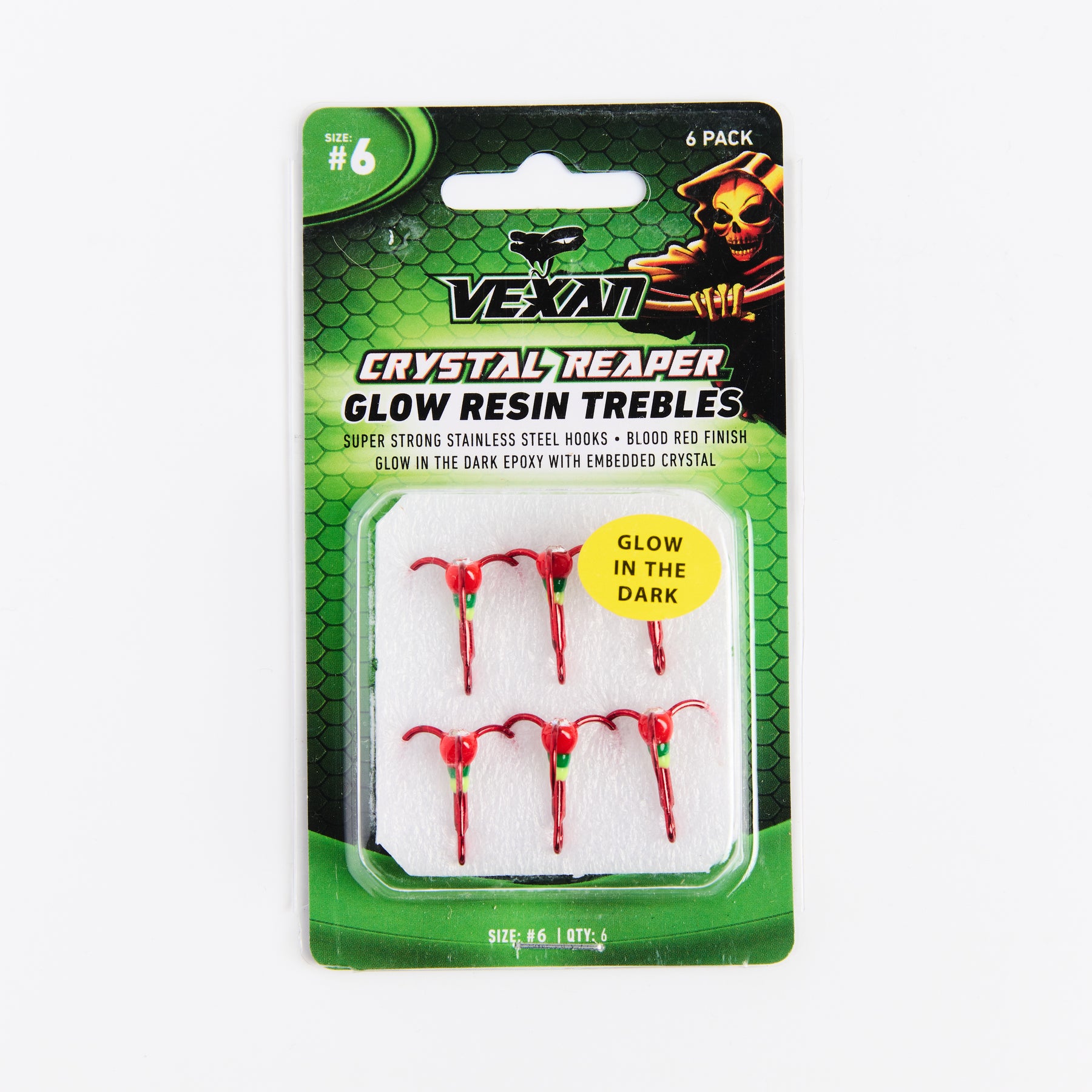 Crystal Reaper Treble Hooks (6pk) – VEXAN®
