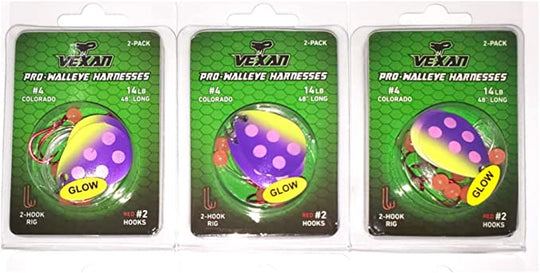 GLOW Walleye Crawler Harness Kits