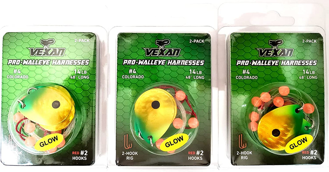 GLOW Walleye Crawler Harness Kits