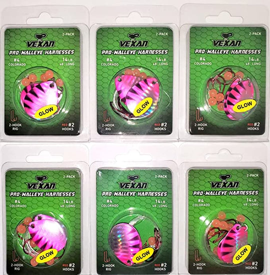 GLOW Walleye Crawler Harness Kits
