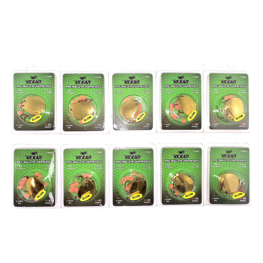 GLOW Walleye Crawler Harness Kits