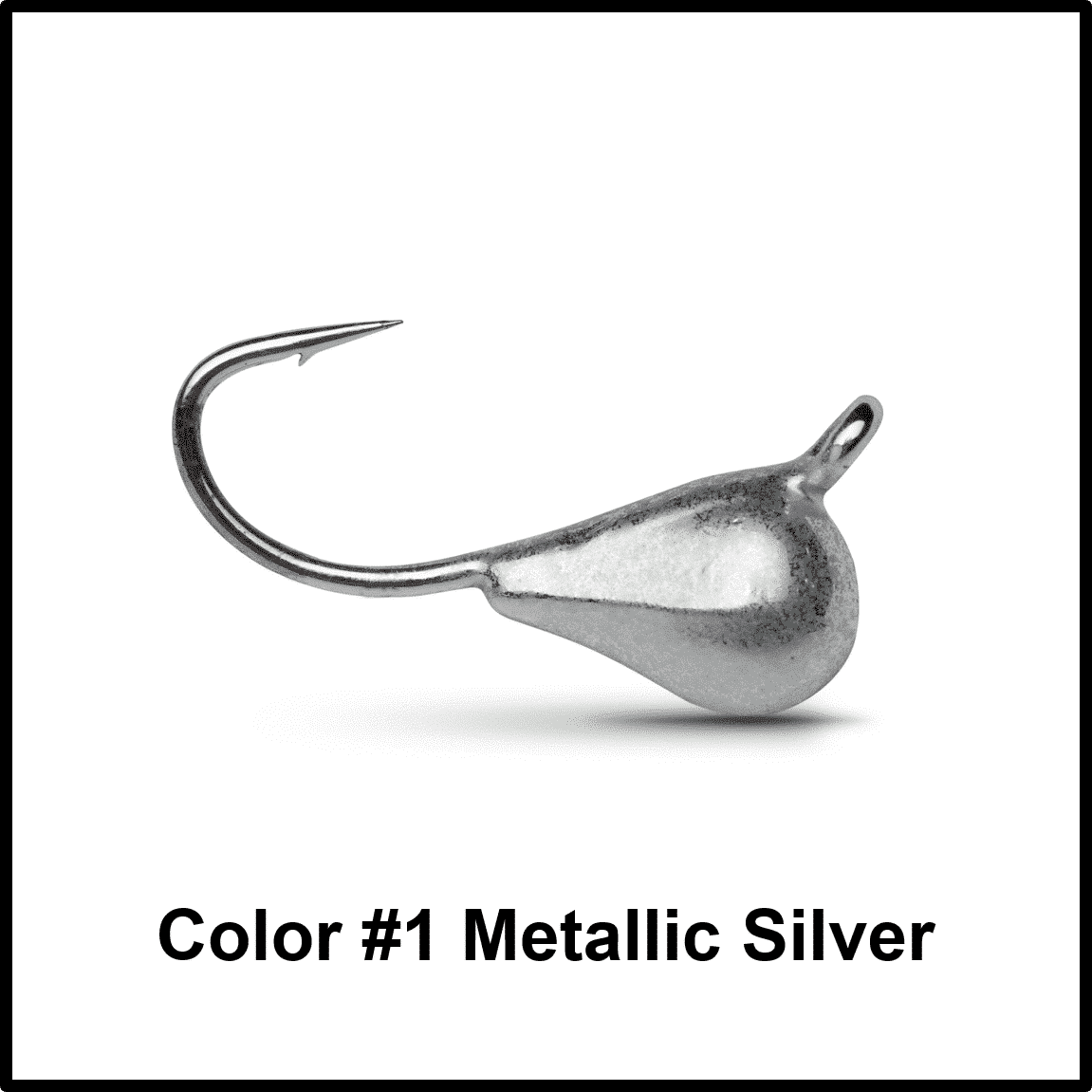 Tungsten Ice Fishing Jig - Metallic Silver