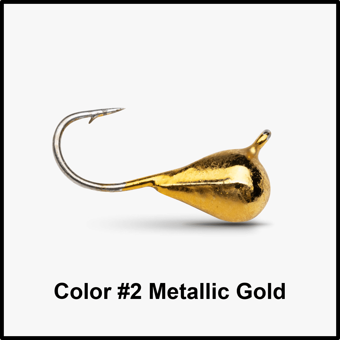 Tungsten Ice Fishing Jig - Metallic Gold
