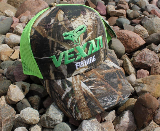 Vexan Fishing Camo Trucker Hat